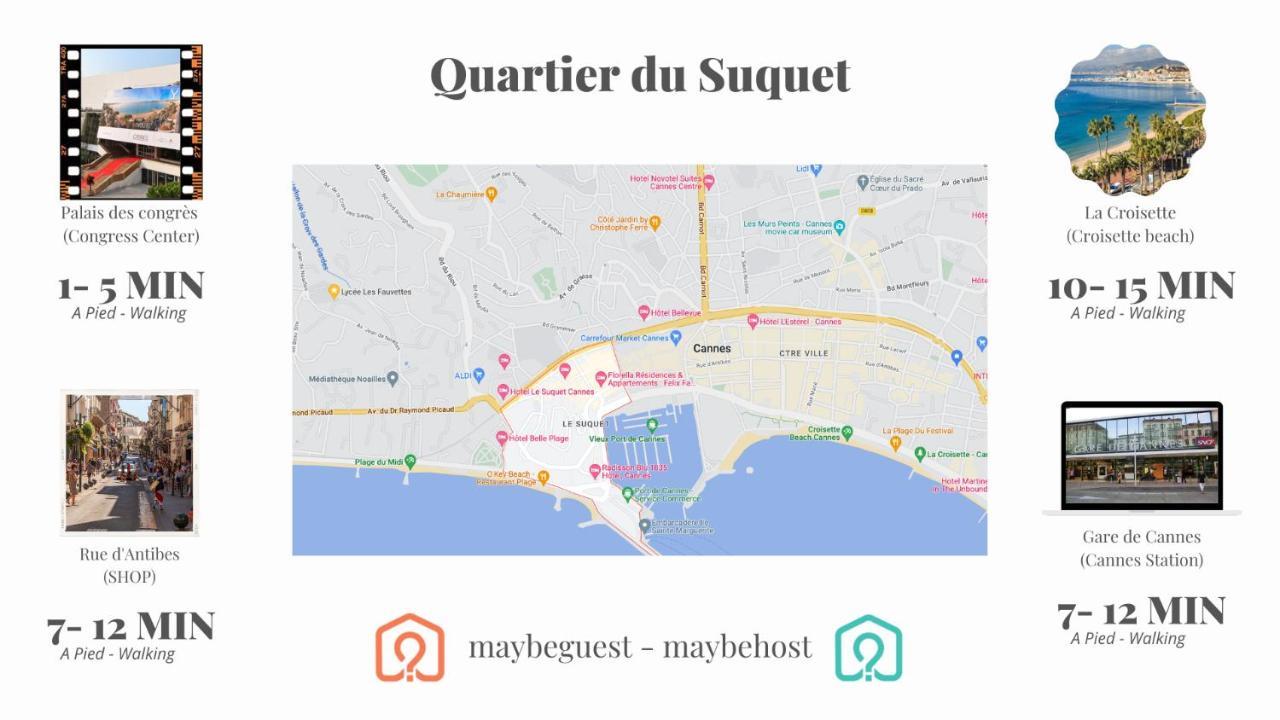 Beau studio neuf situé au centre Cannes Exterior foto